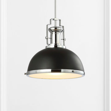Homer Modern Industrial Iron LED Dome Pendant